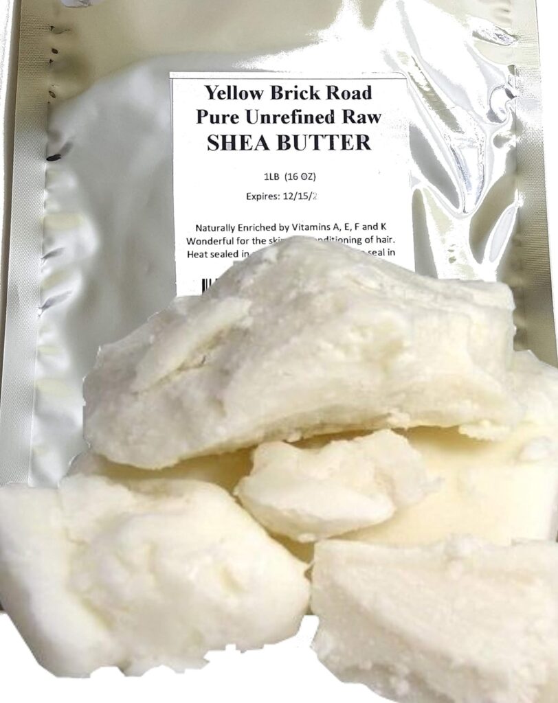 Yellow Brick Road Ivory Raw African Unrefined Shea Butter Imported from Ghana 2lb